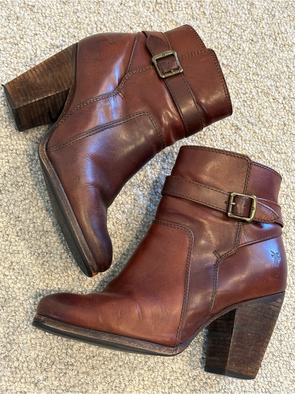 Frye Patty Redwood Leather Ankle Boots | Size 7.5M - Picture 6 of 16